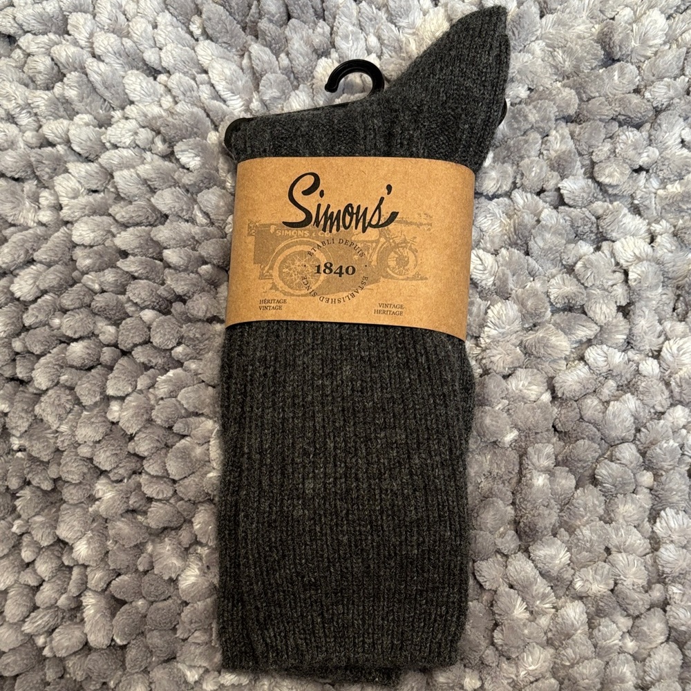 Simons 100% cashmere Casual Socks made in Portugal